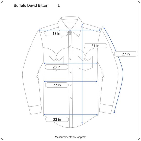 Buffalo David Bitton Mens Western Shirt Pearl Snap Brown Plaid Patch Size L - Picture 3 of 14